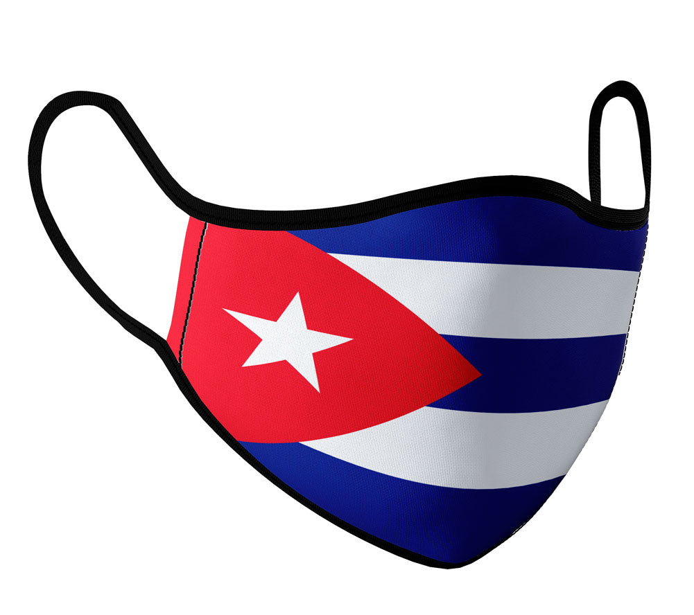 Cuba - Face Mask with fluid and moisture resistant fabric. Reusable and Washable