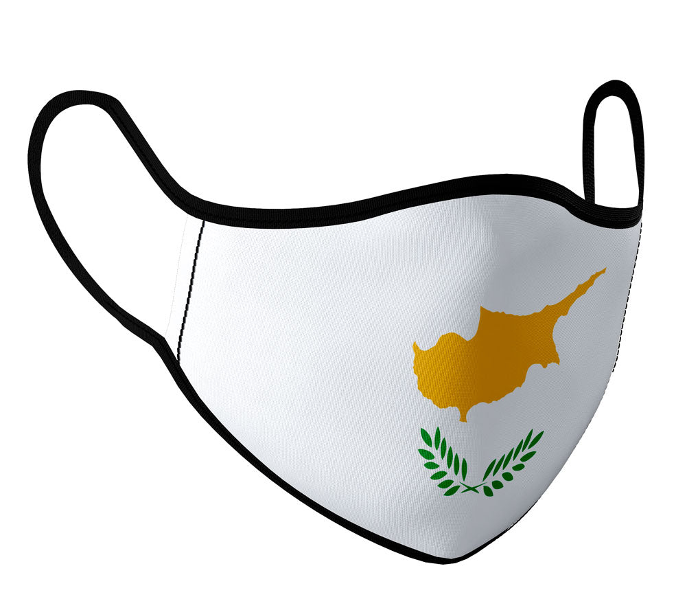 Cyprus - Face Mask with fluid and moisture resistant fabric. Reusable and Washable