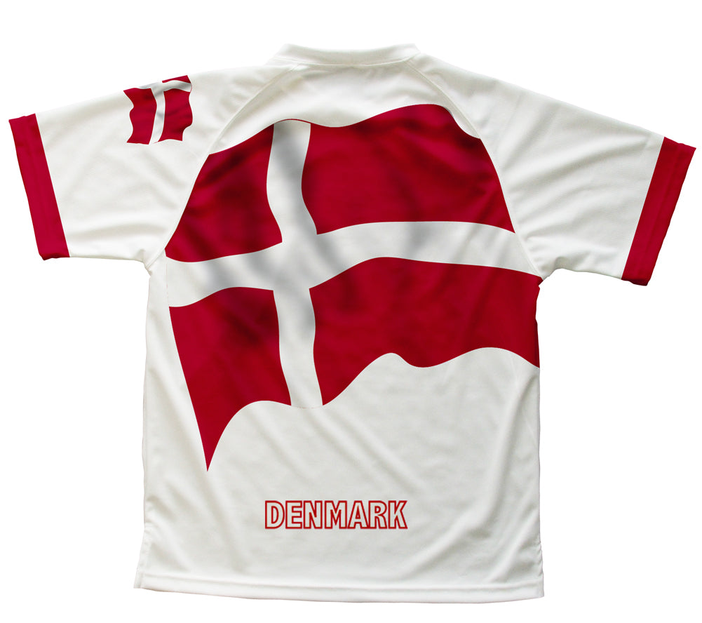 Denmark Flag Technical T-Shirt for Men and Women