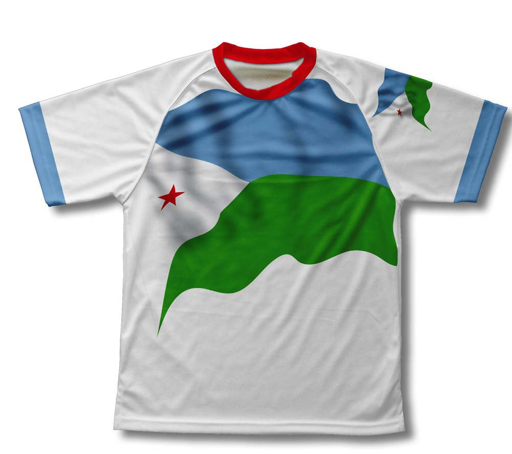 Djibouti Flag Technical T-Shirt for Men and Women