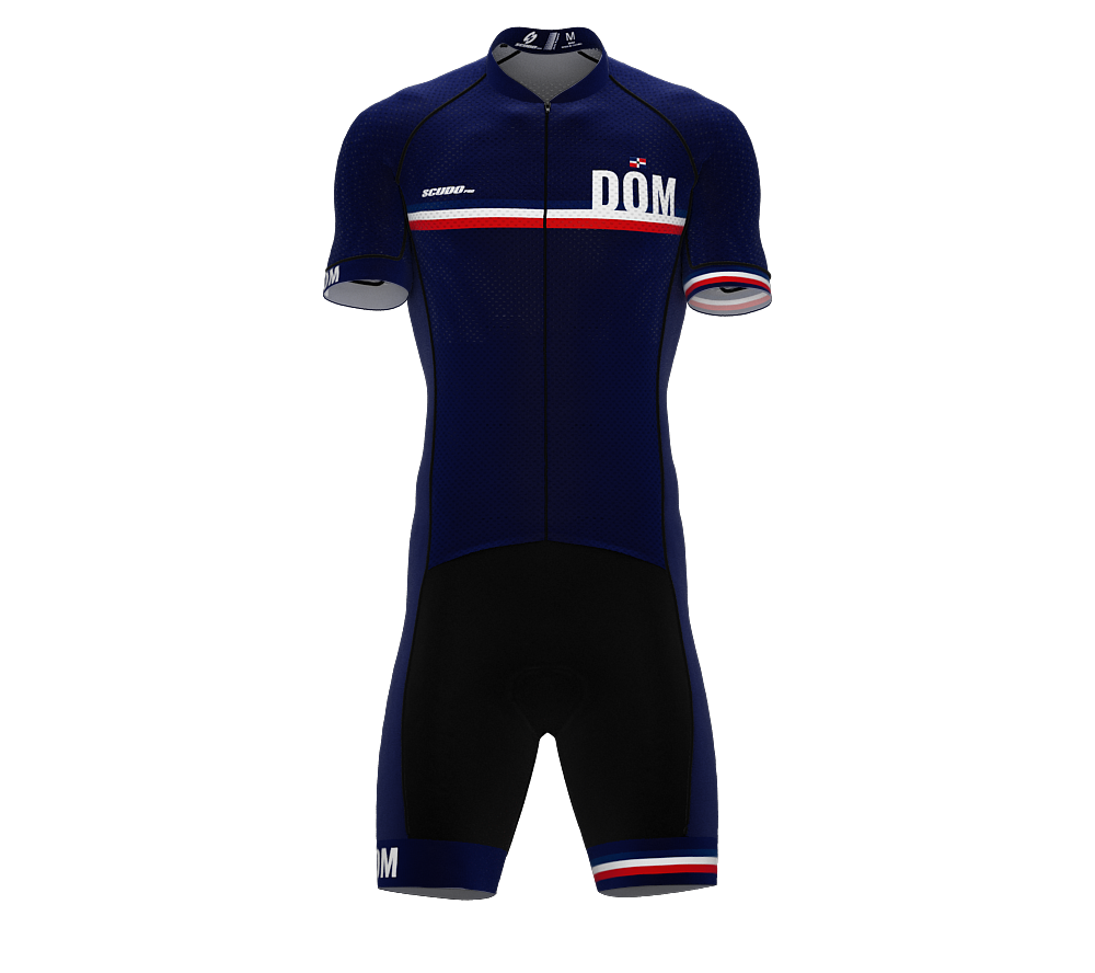 Dominican Republic Blue Code Cycling Speedsuit for Men