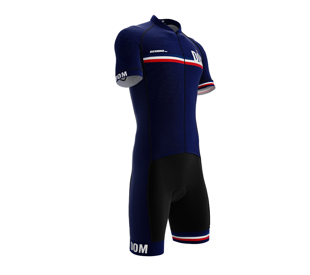 Dominican Republic Blue Code Cycling Speedsuit for Men