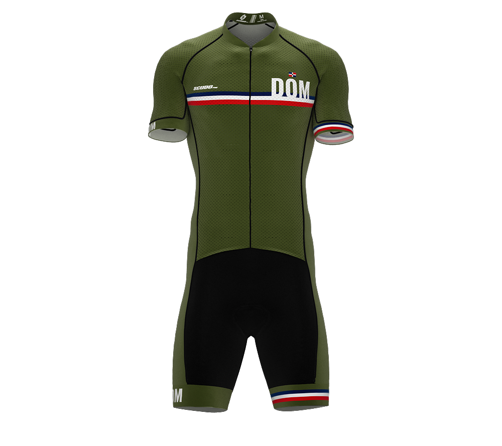 Dominican Republic Green Code Cycling Speedsuit for Men