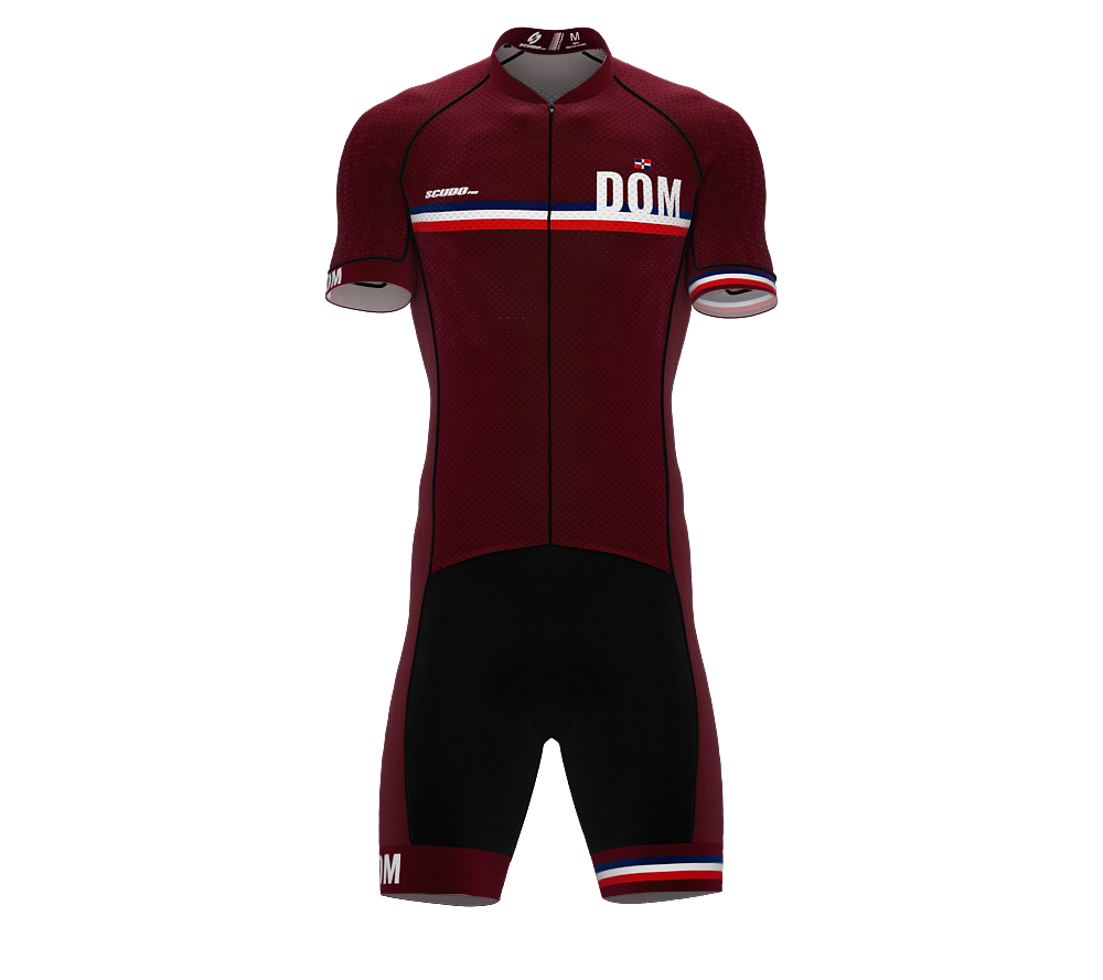 Dominican Republic Vine Code Cycling Speedsuit for Men