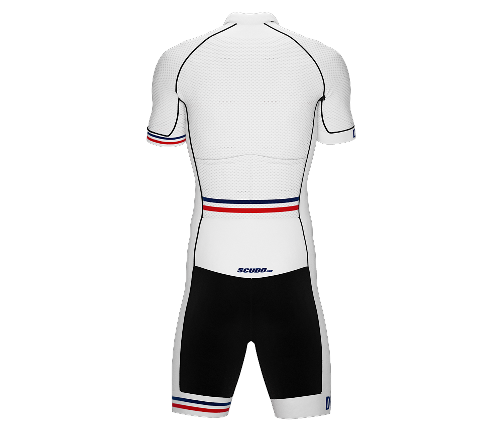 Dominican Republic White Code Cycling Speedsuit for Men
