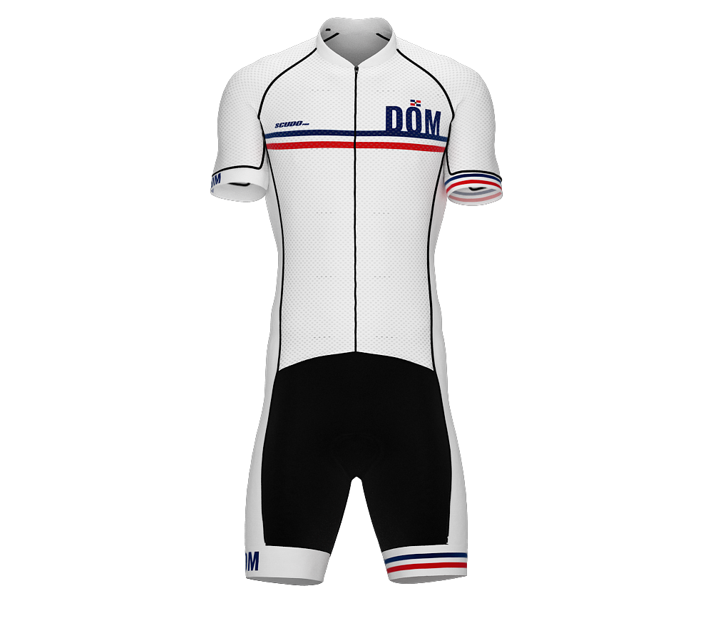 Dominican Republic White Code Cycling Speedsuit for Men