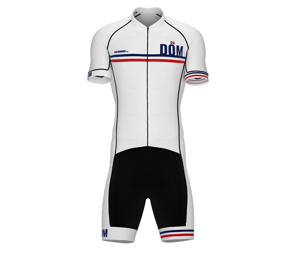 Dominican Republic White Code Cycling Speedsuit for Men