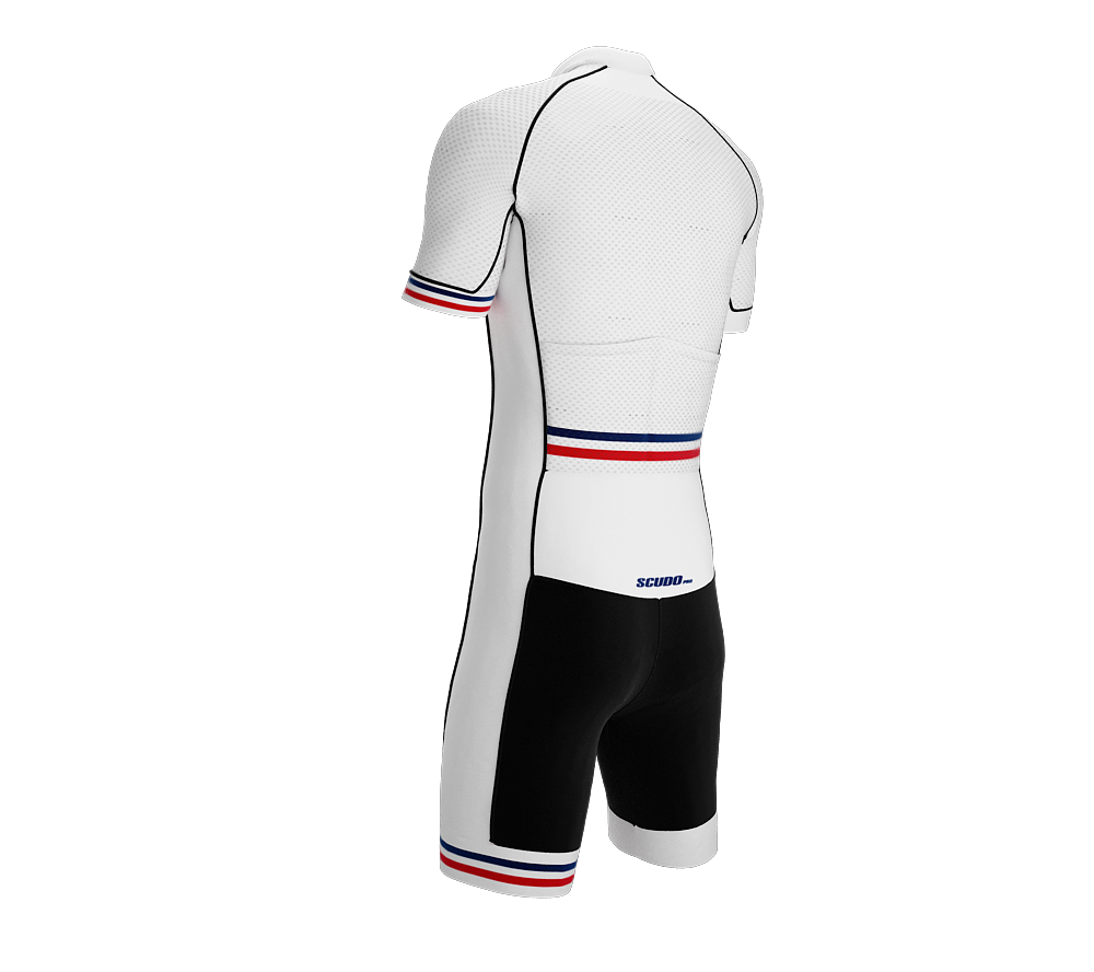 Dominican Republic White Code Cycling Speedsuit for Men