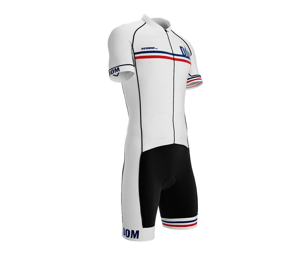 Dominican Republic White Code Cycling Speedsuit for Men