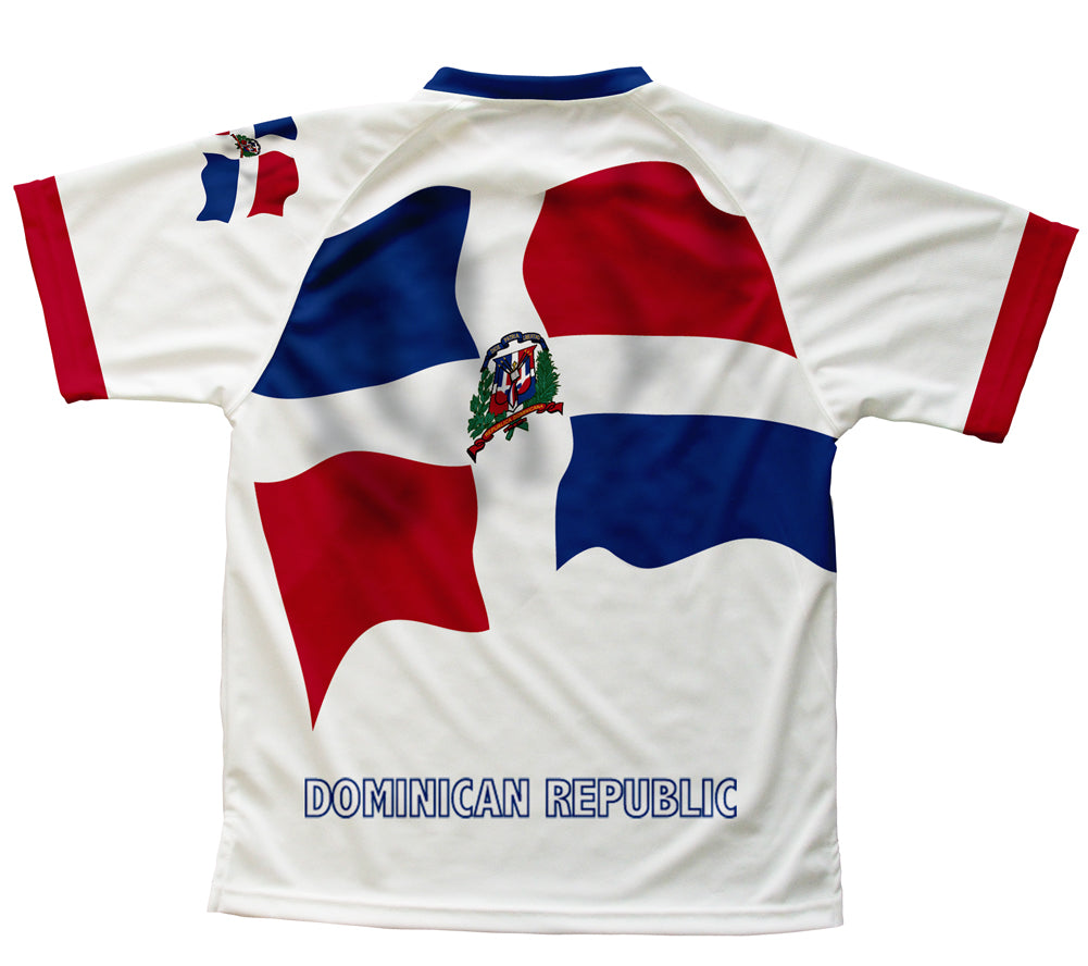 Dominican Republic Flag Technical T-Shirt for Men and Women