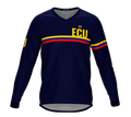MTB BMX Cycling Jersey Long Sleeve Code Ecuador Blue for Men and Women