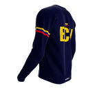 MTB BMX Cycling Jersey Long Sleeve Code Ecuador Blue for Men and Women