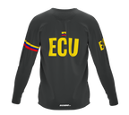 MTB BMX Cycling Jersey Long Sleeve Code Ecuador Gray for Men and Women