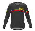 MTB BMX Cycling Jersey Long Sleeve Code Ecuador Gray for Men and Women