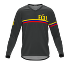 MTB BMX Cycling Jersey Long Sleeve Code Ecuador Gray for Men and Women