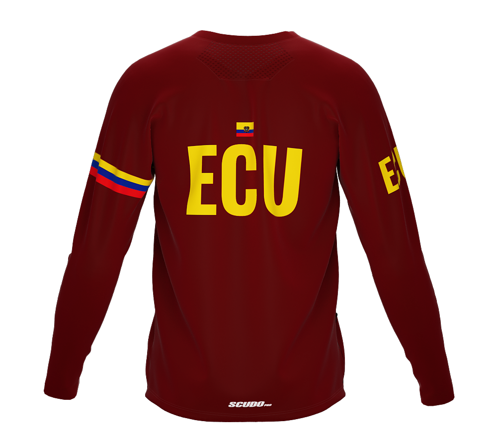 MTB BMX Cycling Jersey Long Sleeve Code Ecuador Vine for Men and Women