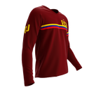 MTB BMX Cycling Jersey Long Sleeve Code Ecuador Vine for Men and Women