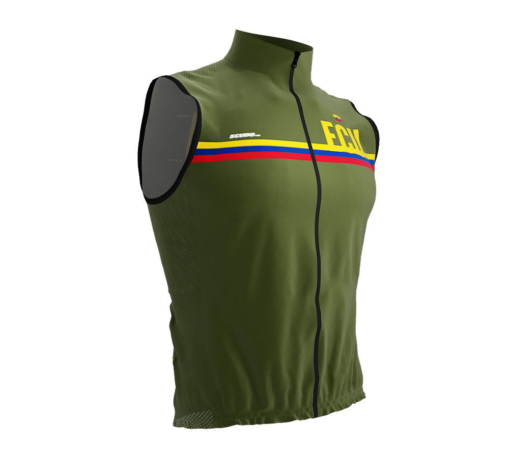 Wind Breaker Cycling Running Sports Vest Ecuador Country Code for Men And Women