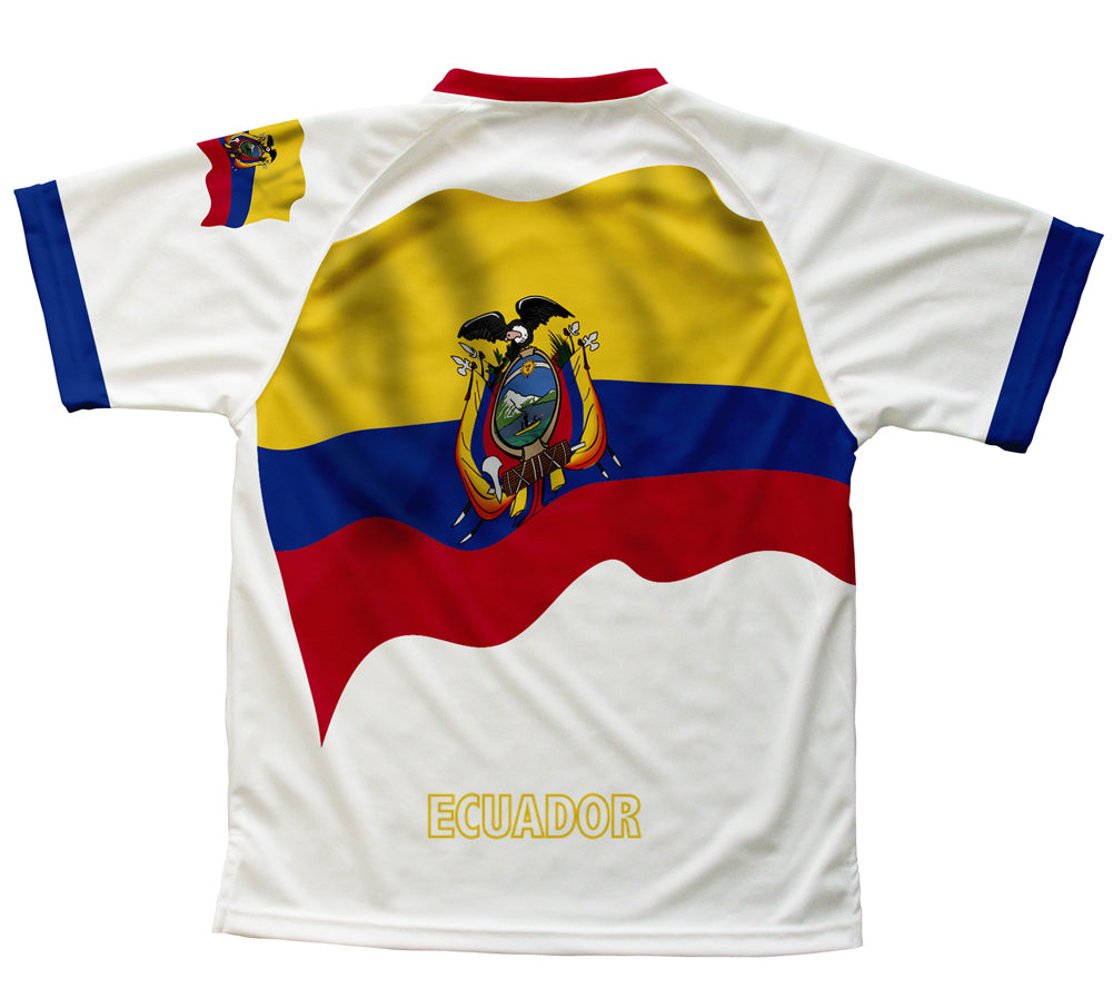 Ecuador Flag Technical T-Shirt for Men and Women