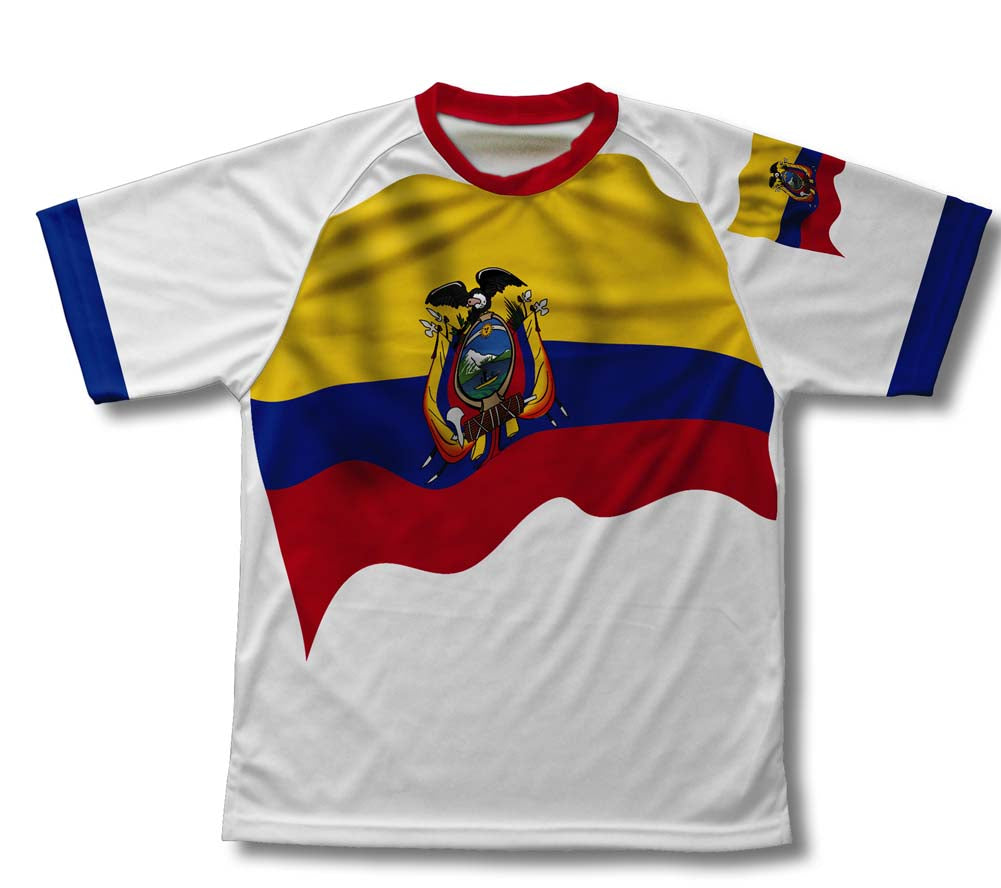 Ecuador Flag Technical T-Shirt for Men and Women