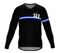 MTB BMX Cycling Jersey Long Sleeve Code El Salvador Black for Men and Women