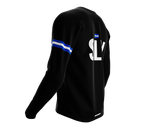 MTB BMX Cycling Jersey Long Sleeve Code El Salvador Black for Men and Women