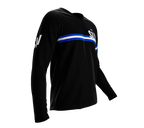 MTB BMX Cycling Jersey Long Sleeve Code El Salvador Black for Men and Women