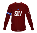 MTB BMX Cycling Jersey Long Sleeve Code El Salvador Vine for Men and Women