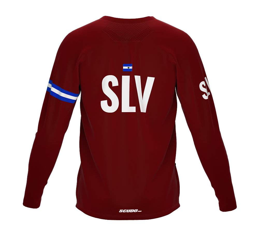MTB BMX Cycling Jersey Long Sleeve Code El Salvador Vine for Men and Women