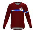 MTB BMX Cycling Jersey Long Sleeve Code El Salvador Vine for Men and Women