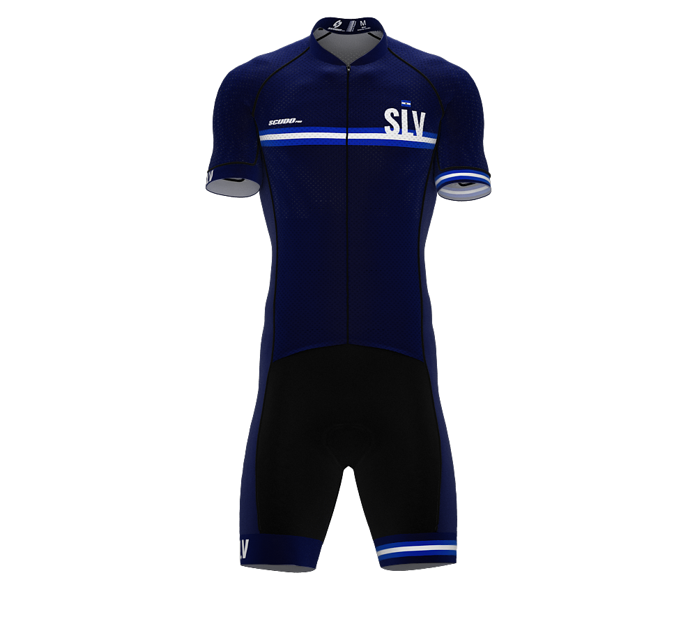 El Salvador Blue Code Cycling Speedsuit for Men