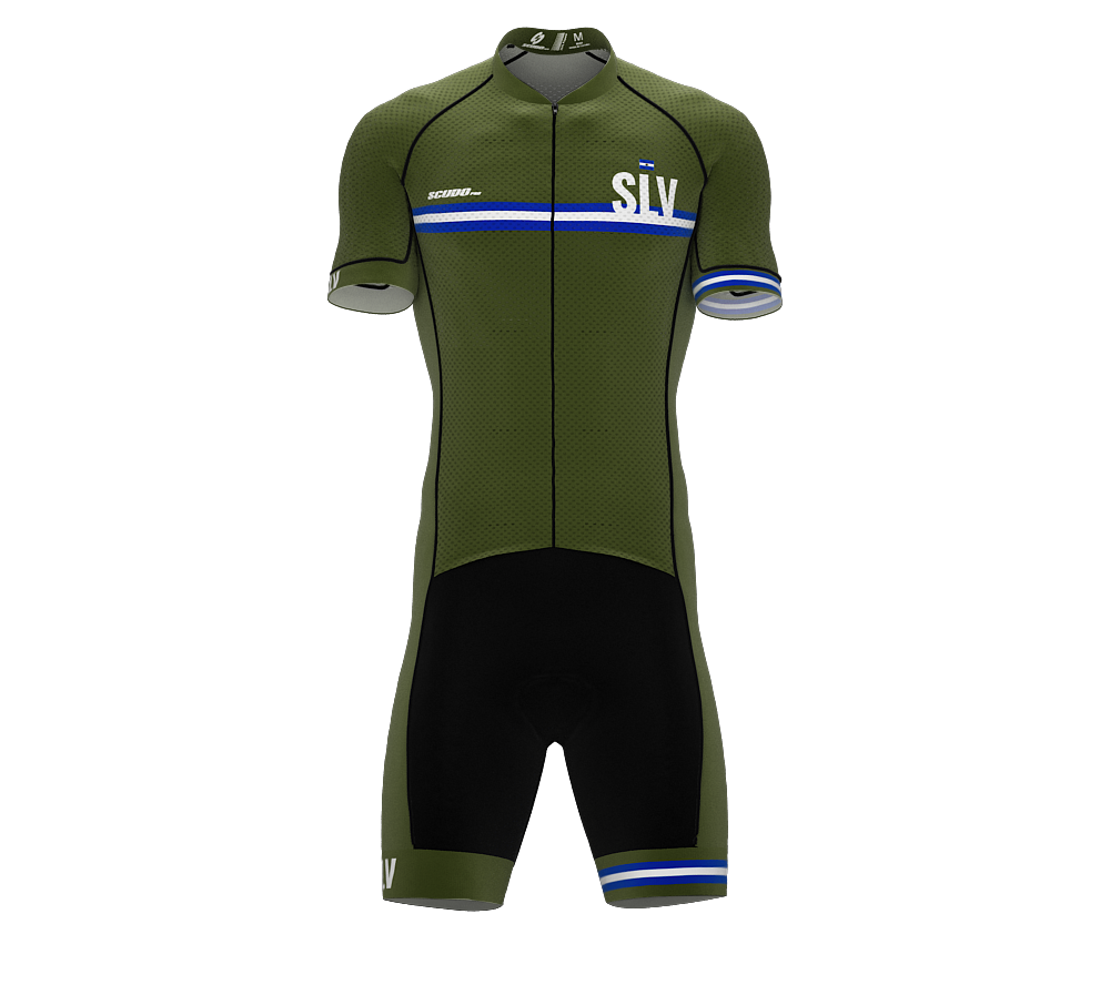 El Salvador Green Code Cycling Speedsuit for Men
