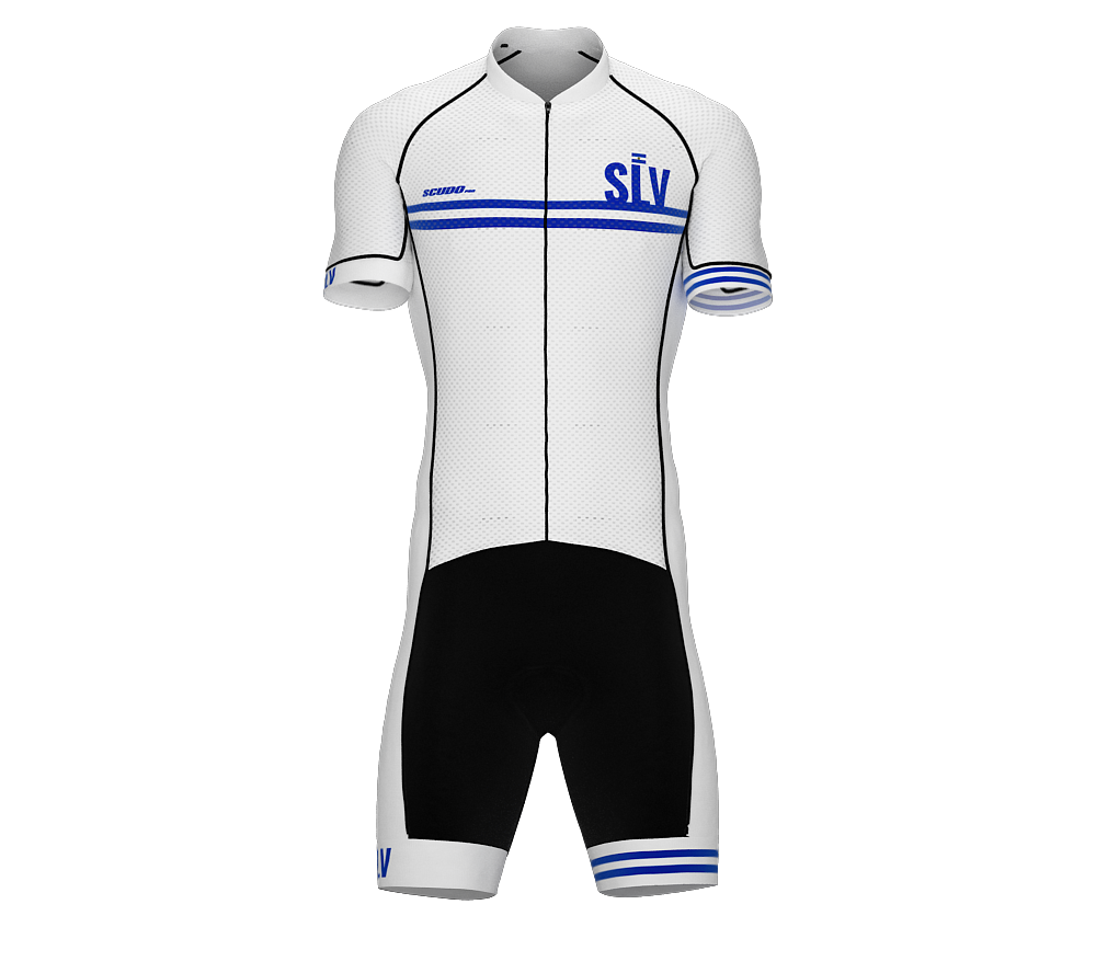 El Salvador White Code Cycling Speedsuit for Men