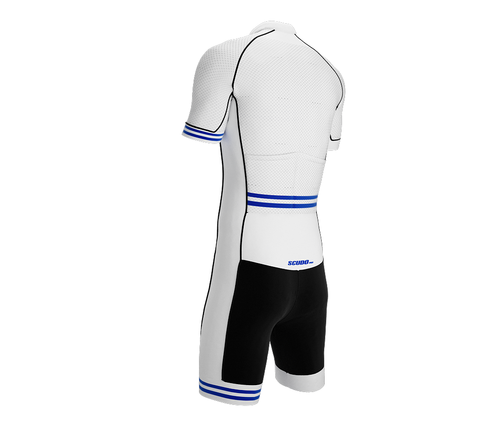 El Salvador White Code Cycling Speedsuit for Men