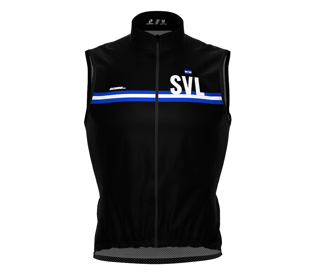 Wind Breaker Cycling Running Sports Vest El Salvador Country Code for Men And Women
