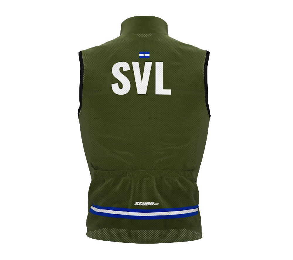 Wind Breaker Cycling Running Sports Vest El Salvador Country Code for Men And Women