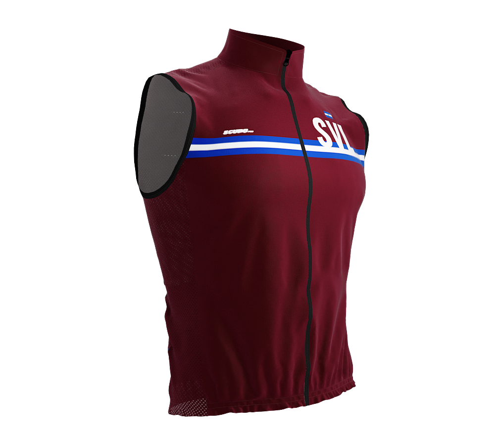 Wind Breaker Cycling Running Sports Vest El Salvador Country Code for Men And Women