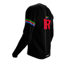 MTB BMX Cycling Jersey Long Sleeve Code Eritrea Black for Men and Women