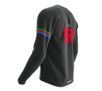 MTB BMX Cycling Jersey Long Sleeve Code Eritrea Gray for Men and Women