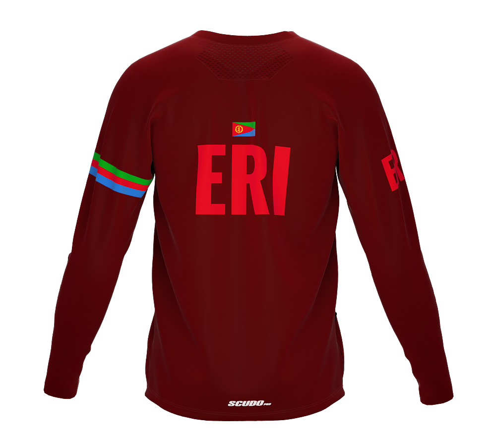 MTB BMX Cycling Jersey Long Sleeve Code Eritrea Vine for Men and Women