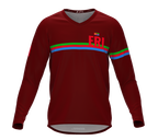 MTB BMX Cycling Jersey Long Sleeve Code Eritrea Vine for Men and Women