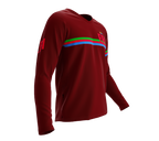 MTB BMX Cycling Jersey Long Sleeve Code Eritrea Vine for Men and Women