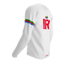 MTB BMX Cycling Jersey Long Sleeve Code Eritrea White for Men and Women