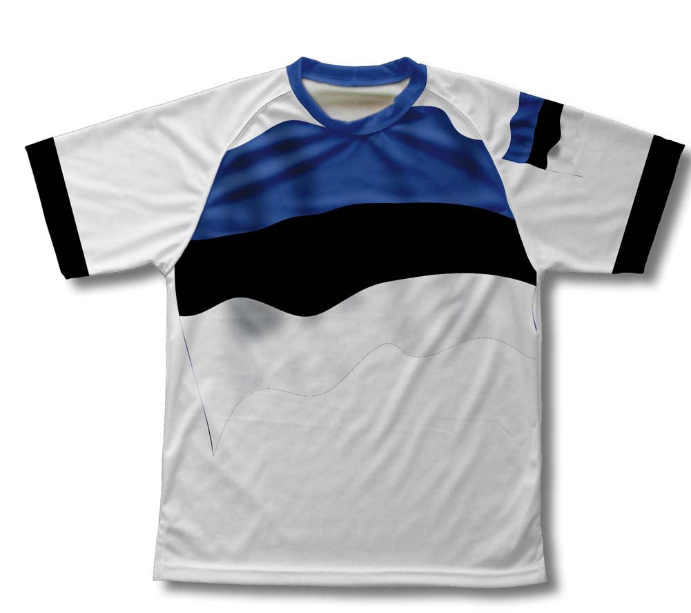 Estonia Flag Technical T-Shirt for Men and Women