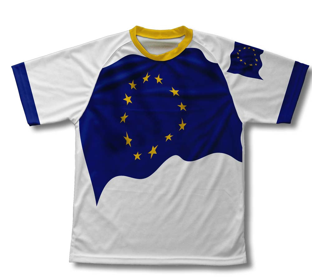 European Union Flag Technical T-Shirt for Men and Women