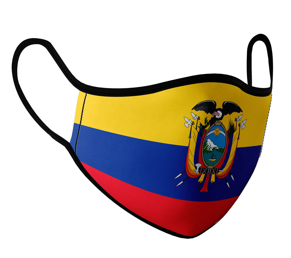 Ecuador - Face Mask with fluid and moisture resistant fabric. Reusable and Washable