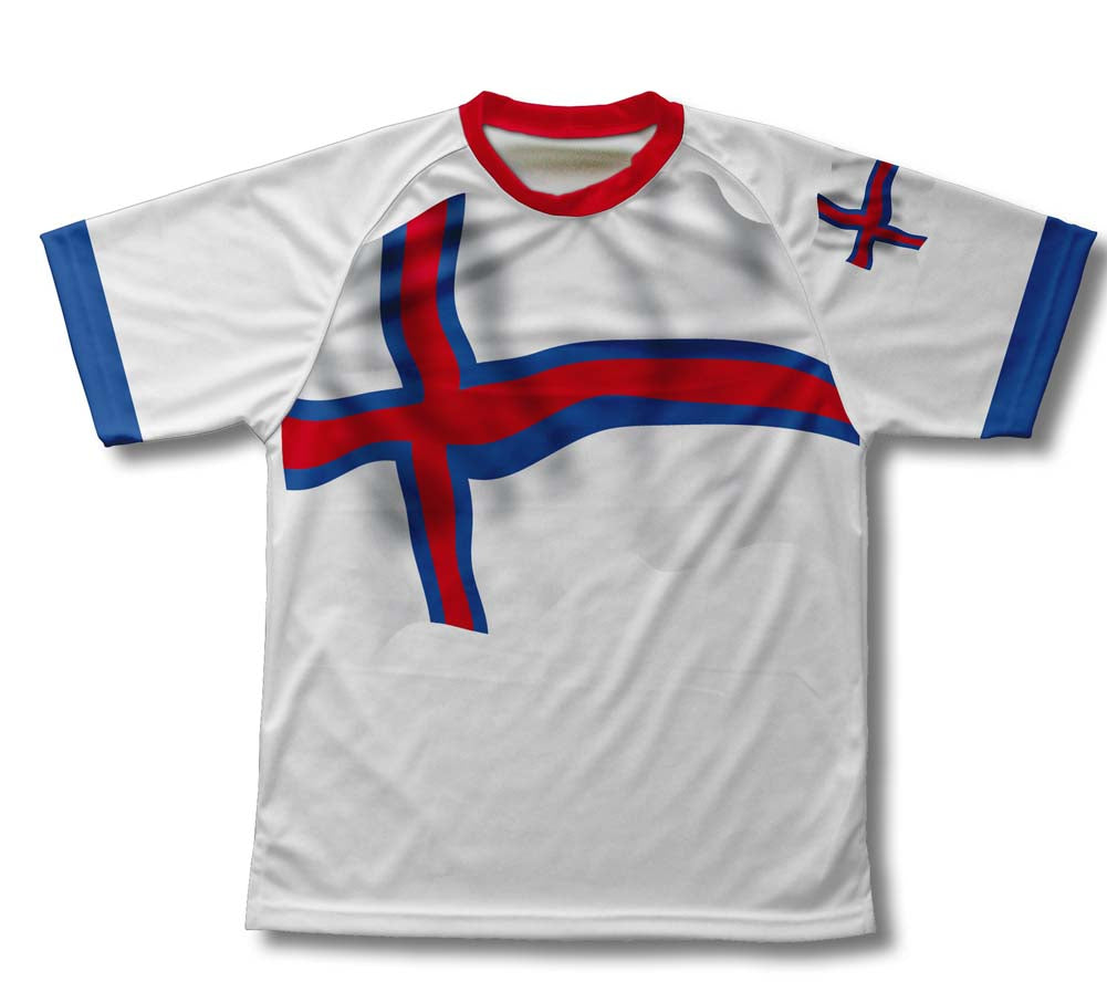 Faroe Islands Flag Technical T-Shirt for Men and Women