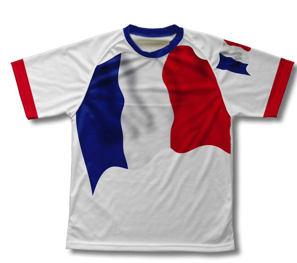 France Flag Technical T-Shirt for Men and Women