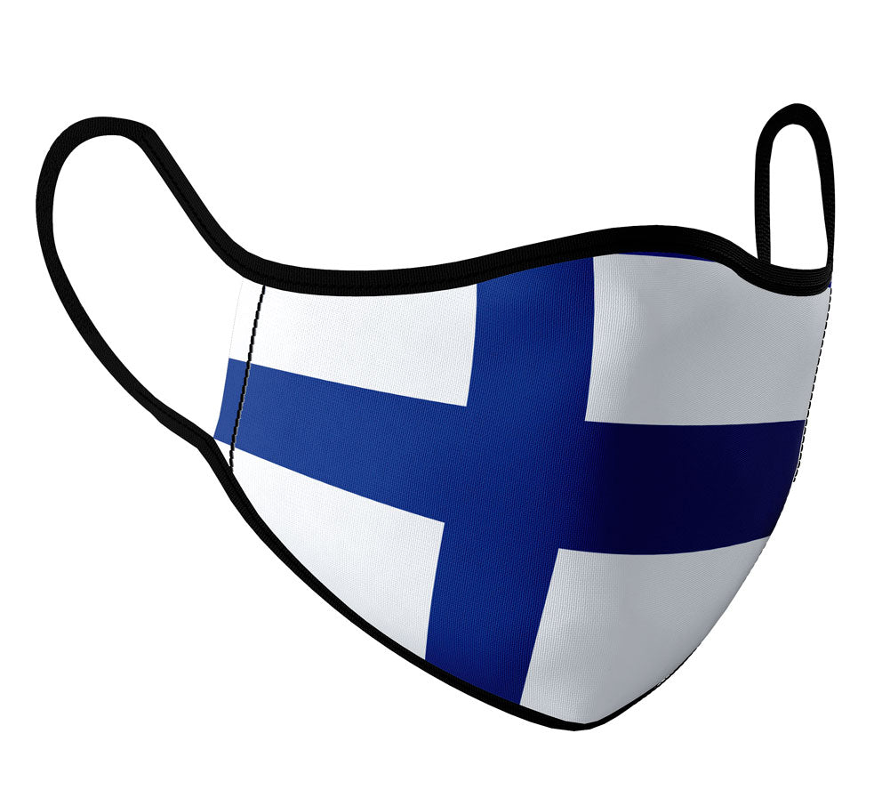 Finland - Face Mask with fluid and moisture resistant fabric. Reusable and Washable
