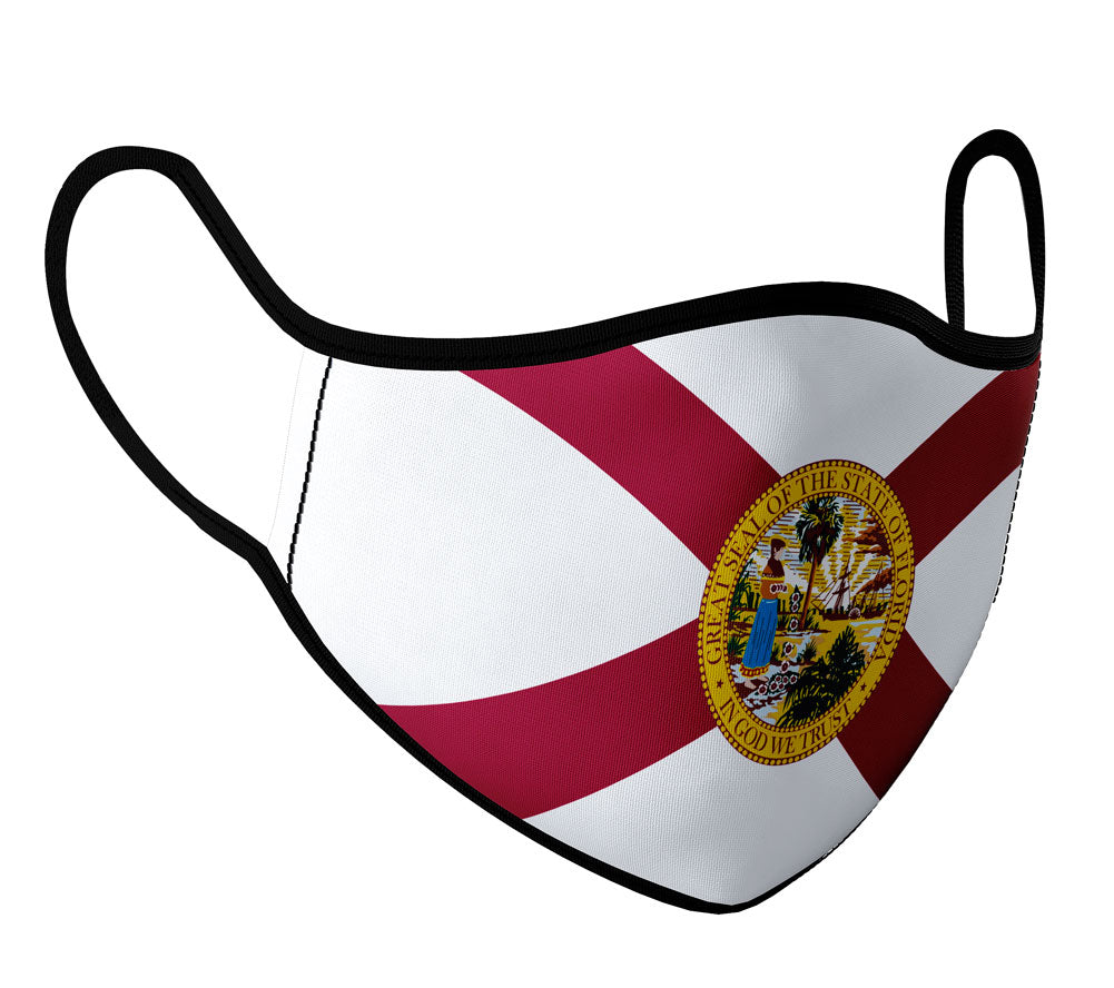 Florida - Face Mask with fluid and moisture resistant fabric. Reusable and Washable